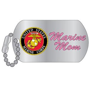 USMC Marine Mom Dog Tag Pin