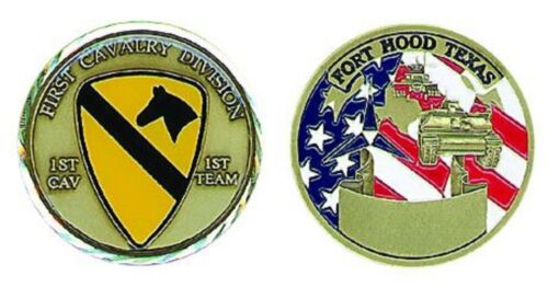 Army First Cavalry Division Fort Hood Challenge Coin