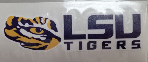 LSU Block w/Tiger Eyes 6 Inch Decal