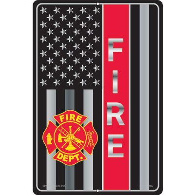 Fire Department Red Line Sign