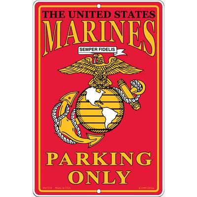 USMC Marines Parking Only Sign